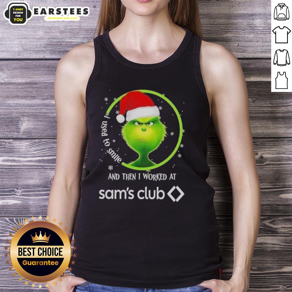 Premium Grinch Christmas I Used To Smile And Then I Worked At Sam's Club T-Shirt - Image 4