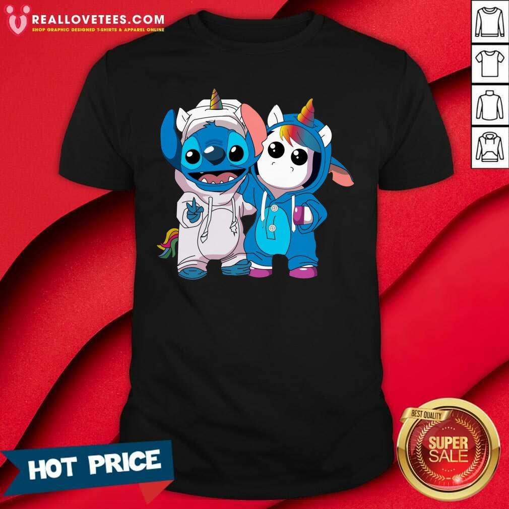 Cute Lilo And Stitch With Unicorn 2021 Shirt