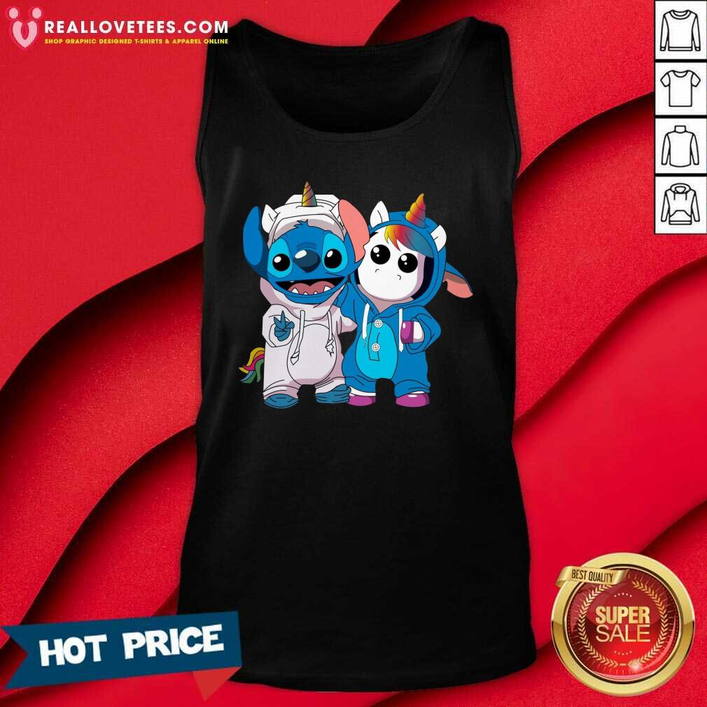 Cute Lilo And Stitch With Unicorn 2021 Shirt - Image 2
