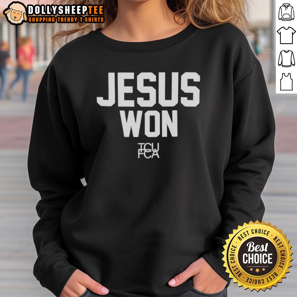 Good Jesus Won TCU Football T-Shirt - Image 5