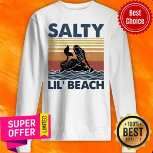Alternative view of Official Vintage Mermaid Salty Lil' Beach Shirt