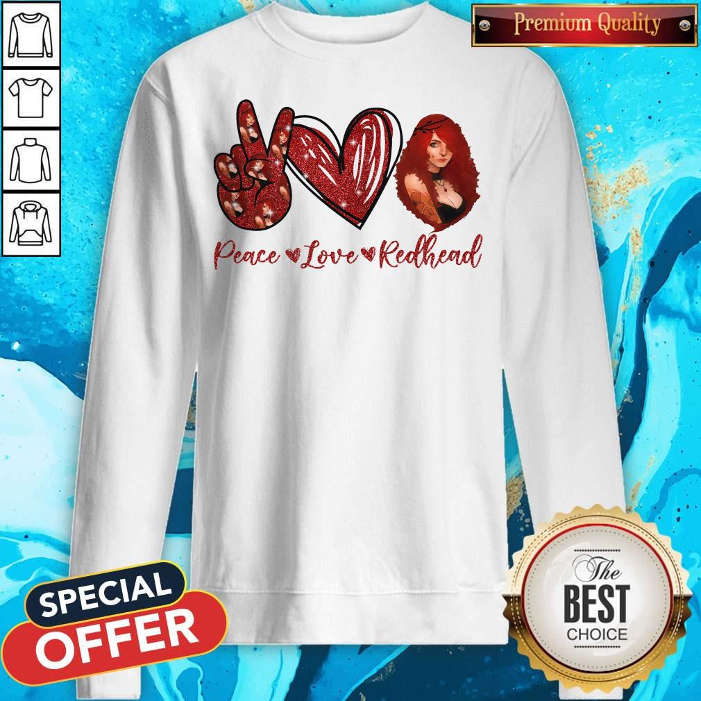 Original Peace Love Redhead Shirt - Image 4