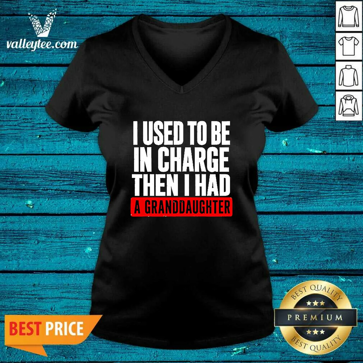 Original I Used To Be In Charge Then I Had A Granddaughter T-Shirt - Image 5