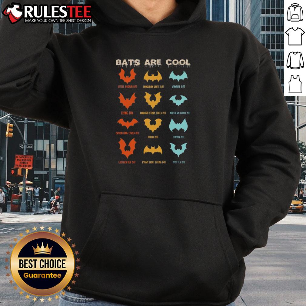 Awesome Bats Are Cool Different Kinds Of Bats Chiropterologist Wings T-Shirt - Image 2