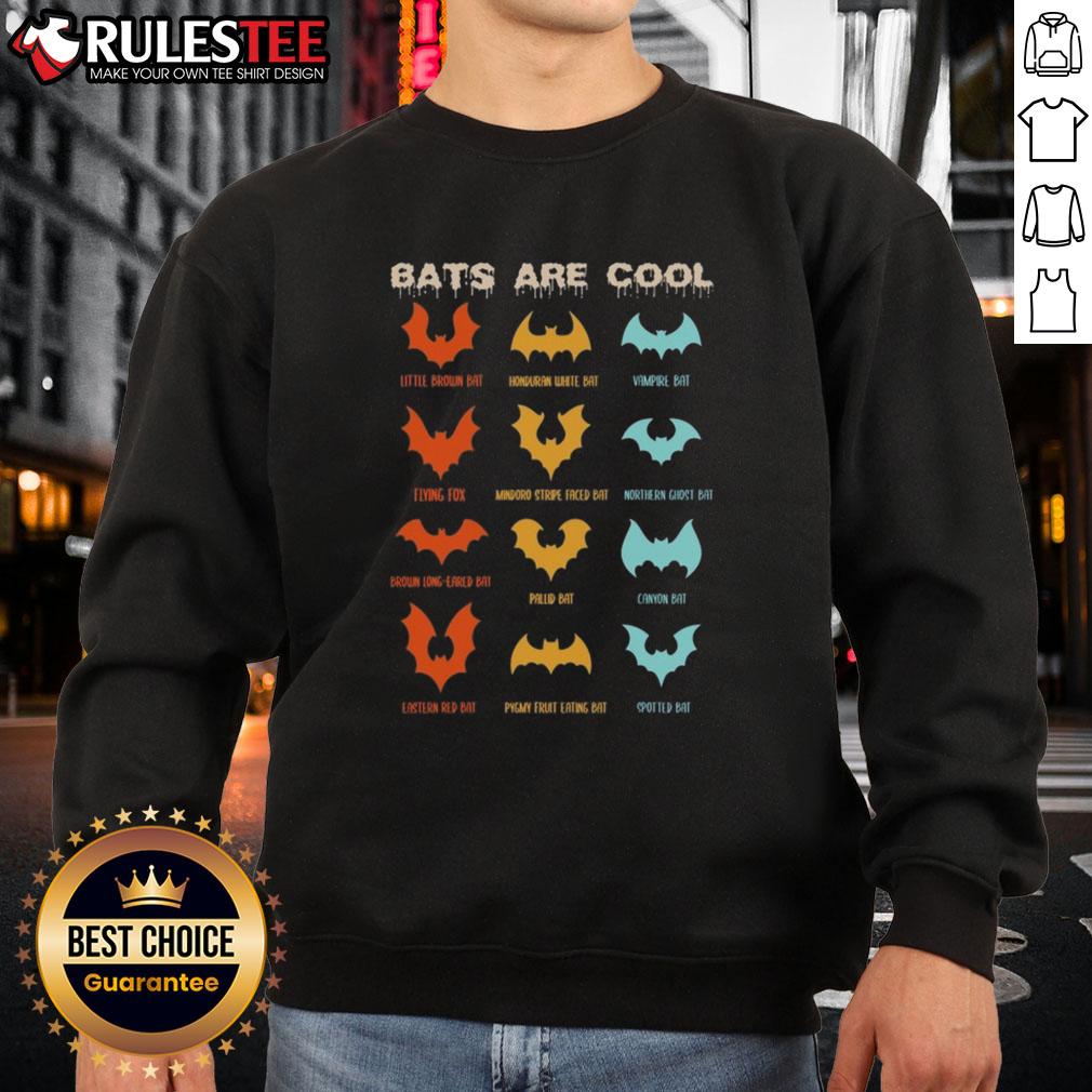 Awesome Bats Are Cool Different Kinds Of Bats Chiropterologist Wings T-Shirt - Image 5