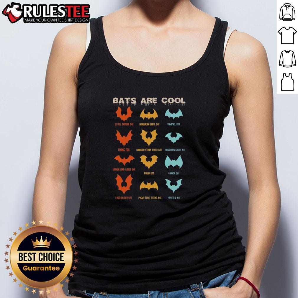 Awesome Bats Are Cool Different Kinds Of Bats Chiropterologist Wings T-Shirt - Image 4