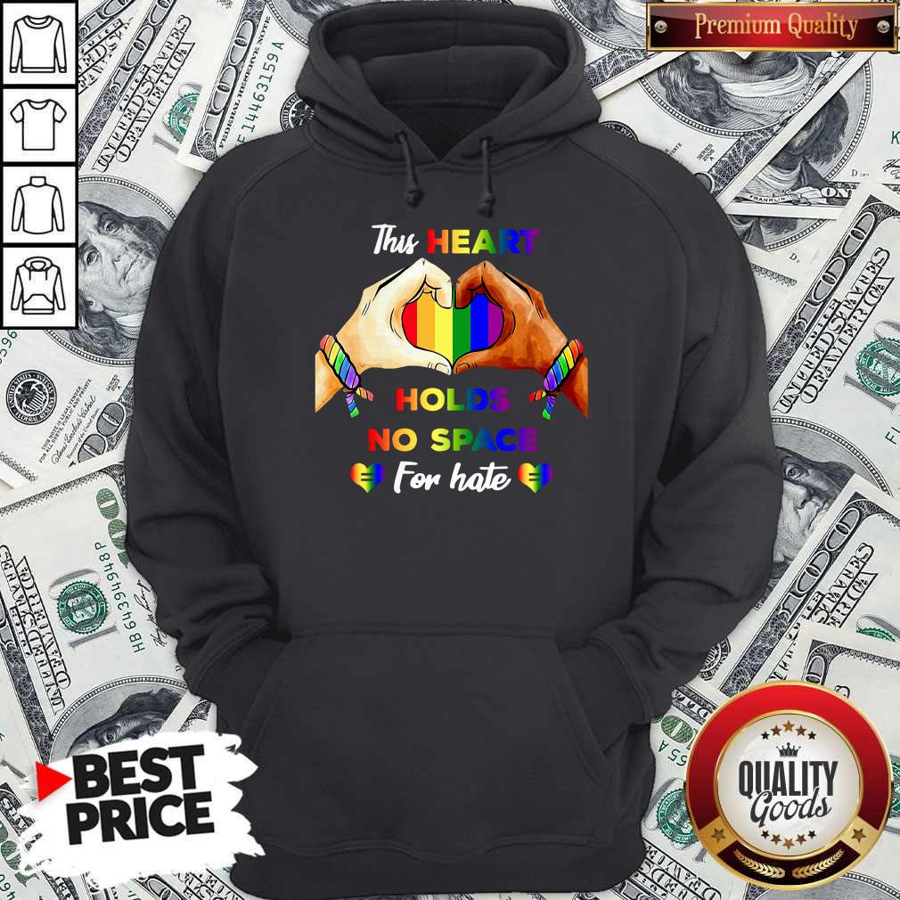 Top This Heart Holds No Space For Hate LGBT Shirt - Image 2