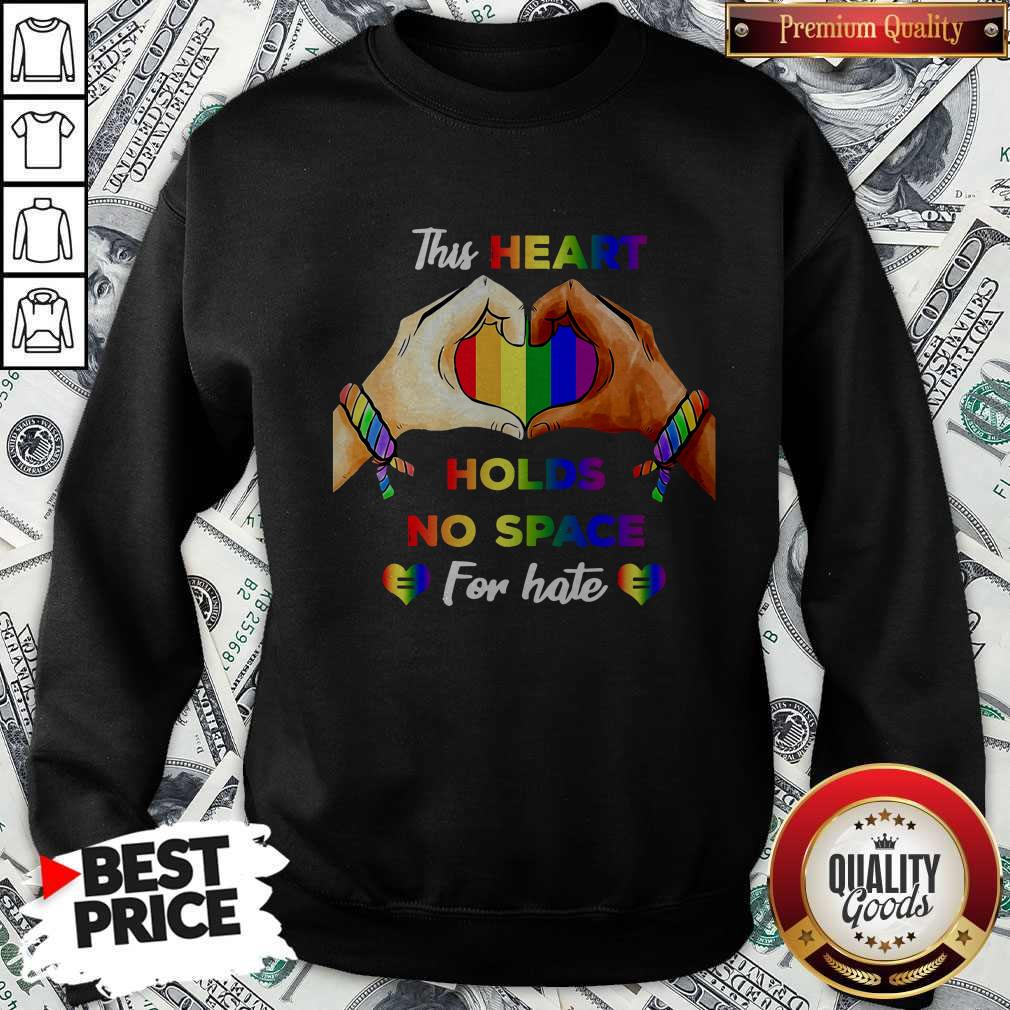 Top This Heart Holds No Space For Hate LGBT Shirt - Image 5