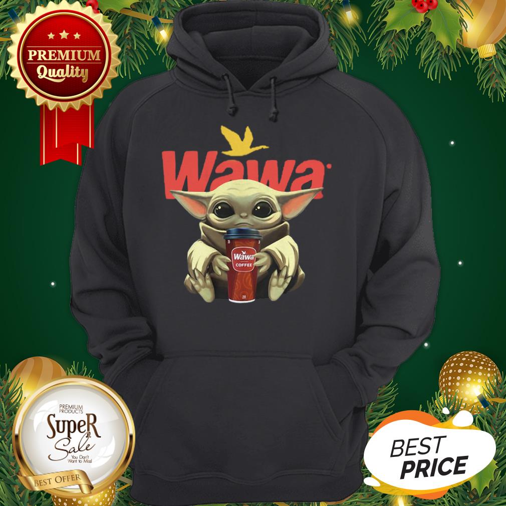 Baby Yoda Hug Wawa Coffee Shirt - Image 5