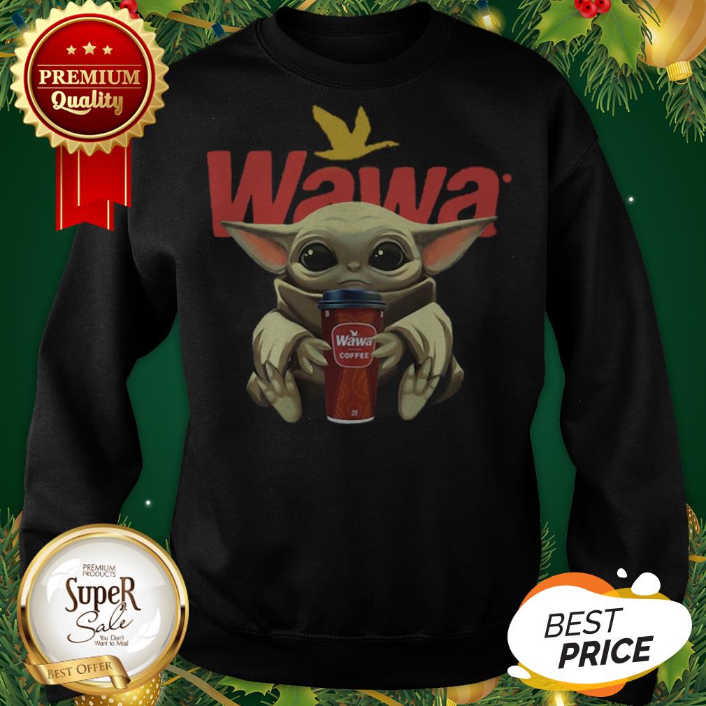 Baby Yoda Hug Wawa Coffee Shirt - Image 4