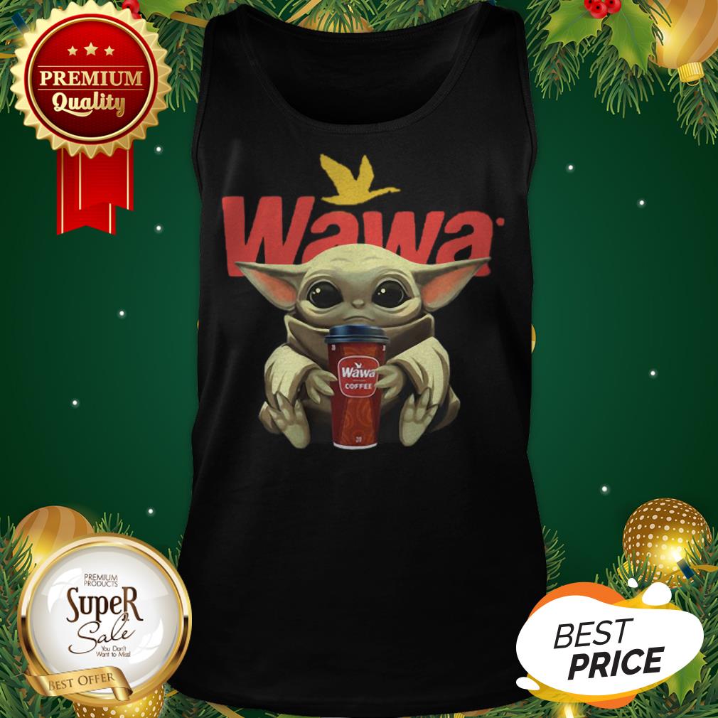 Baby Yoda Hug Wawa Coffee Shirt - Image 3