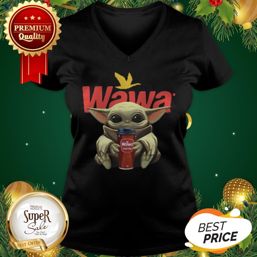 Baby Yoda Hug Wawa Coffee Shirt - Image 2