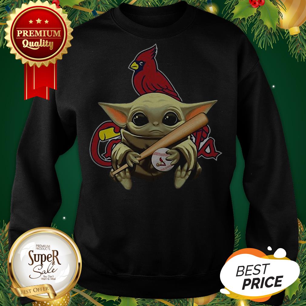 Baby Yoda St Louis Cardinals Shirt - Image 4