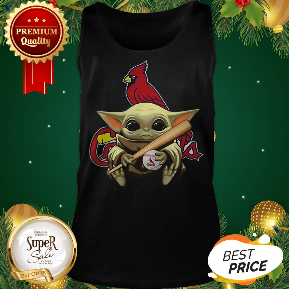Baby Yoda St Louis Cardinals Shirt - Image 3