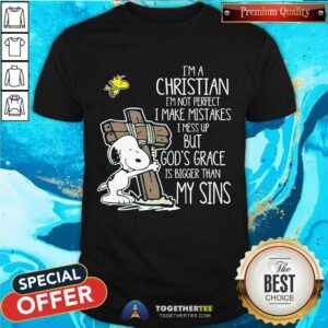 Premium Snoopy I’m Christian I Make Mistake I Mess Up T-Shirt
