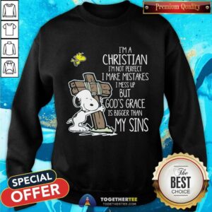 Alternative view of Premium Snoopy I’m Christian I Make Mistake I Mess Up T-Shirt
