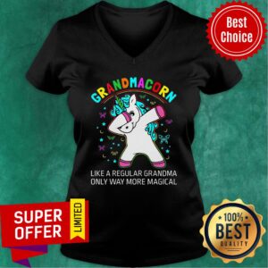 Alternative view of Grandmacorn Unicorn Like A Regular Grandma Only Way More Magical Shirt