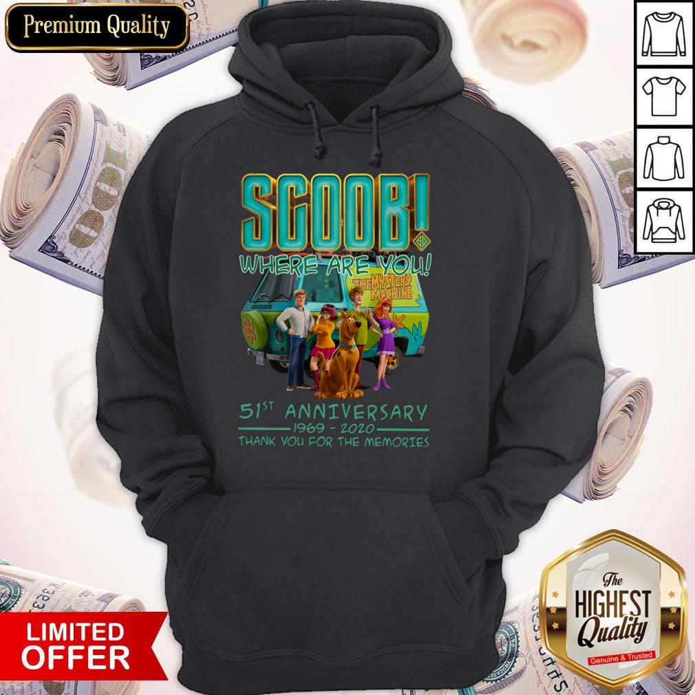 Scoob Where Are You 51st Anniversary 1969 2020 Thank You For The Memories Shirt - Image 3