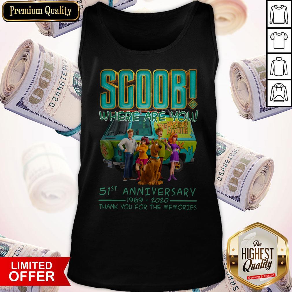 Scoob Where Are You 51st Anniversary 1969 2020 Thank You For The Memories Shirt - Image 4