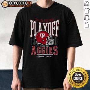 Premium Texas A And M Aggies 2025-2026 College Football Playoff Bound Helmet T-Shirt