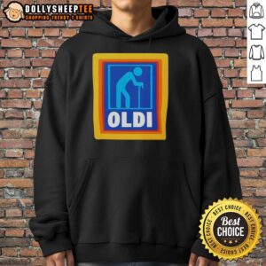 Alternative view of Top OLDI Senior Aldi Logo Parody T-Shirt