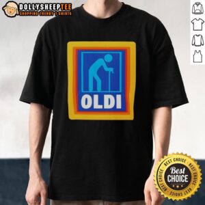 Top OLDI Senior Aldi Logo Parody T-Shirt