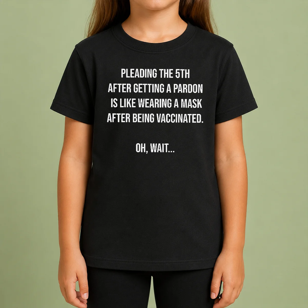 Premium Awesome Pleading The 5th After Getting A Pardon Is Like Wearing A Mask After Being Vaccinated Shirt - Image 9
