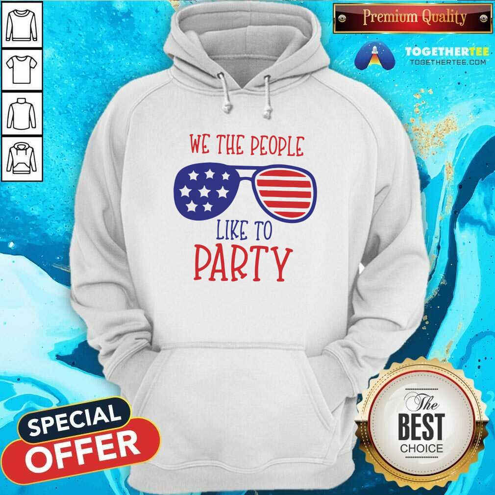 We The People Like To Party Glass American Flag Shirt - Image 5
