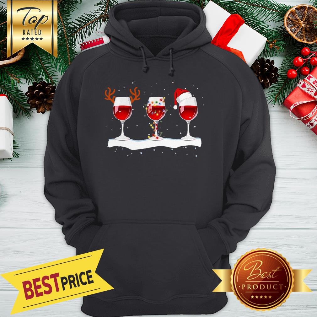Red Wine Merry Christmas Shirt - Image 5