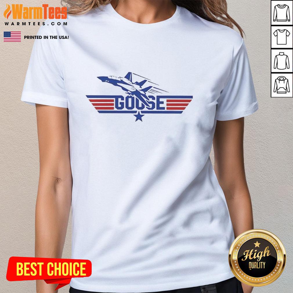 Original Top Gun Goose Fighter Plane Retro T-Shirt - Image 3