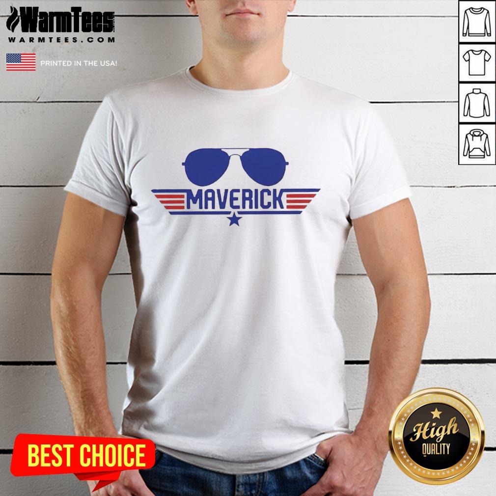 Original Top Gun Maverick Aviator Sunglasses Retro T-Shirt