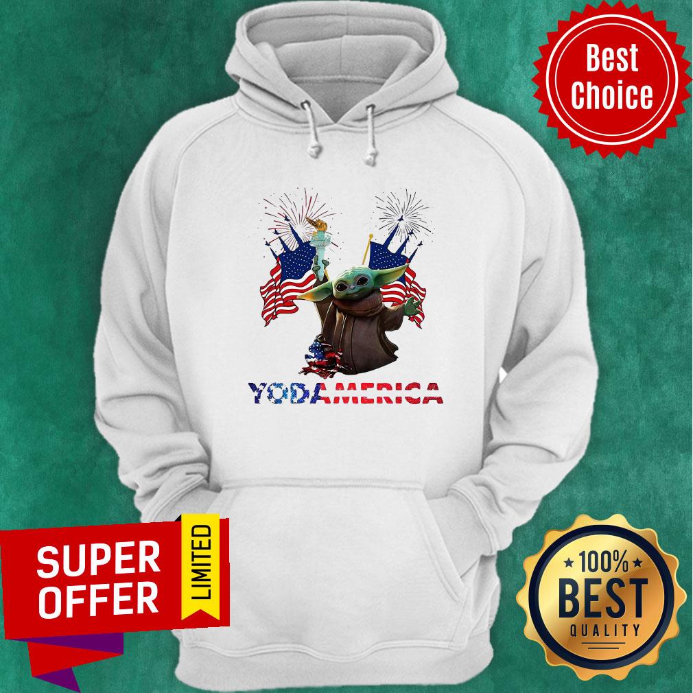 Baby Yoda America Flag Shirt - Image 5