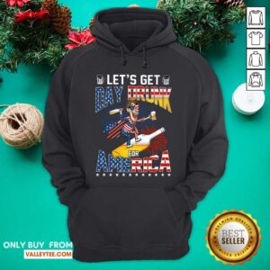 Alternative view of Lets Get Day Drunk Beer For America Shirt
