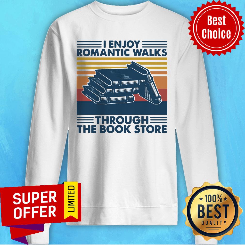 Premium BOOK I Enjoy Romantic Walks Through The Book Store Shirt - Image 4