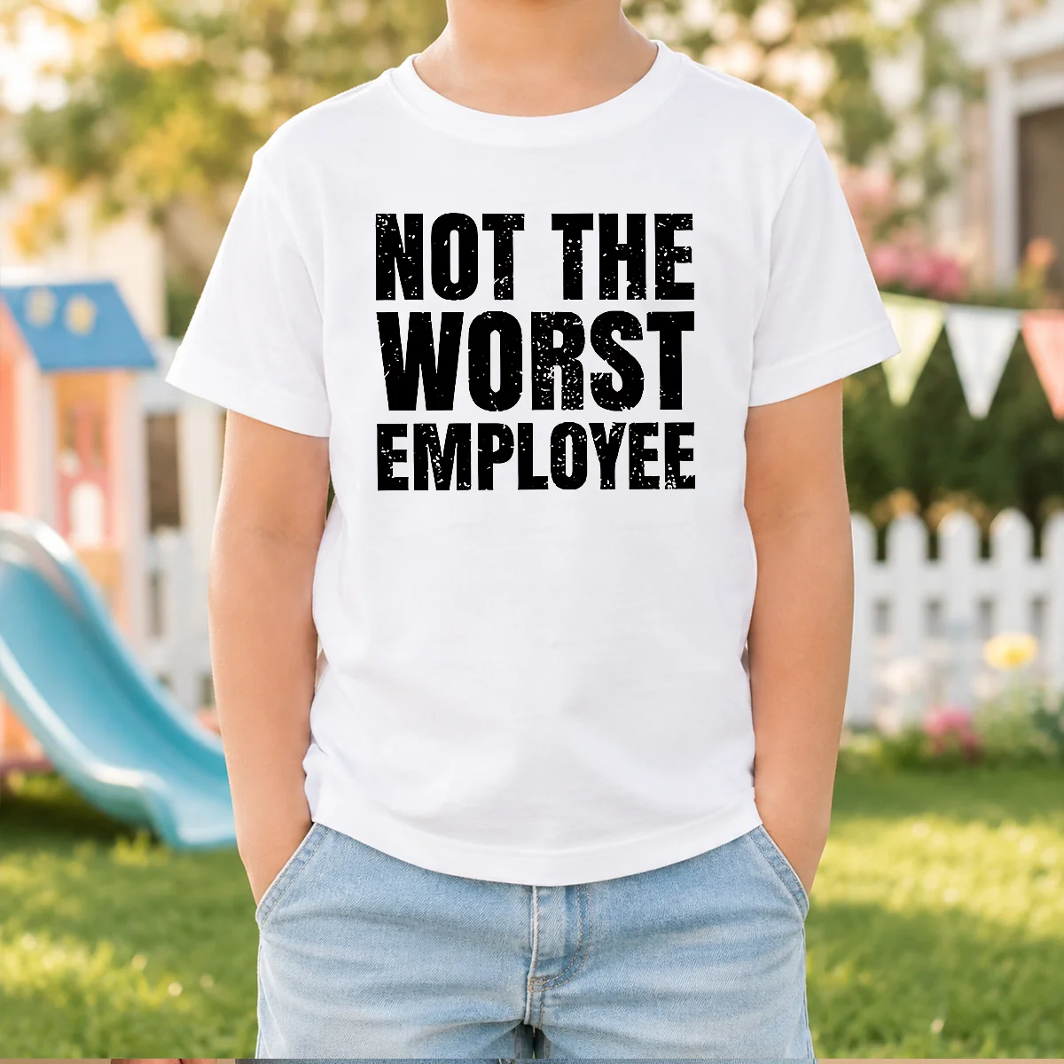 Pretty Not The Worst Employee Geek Shirt - Image 8
