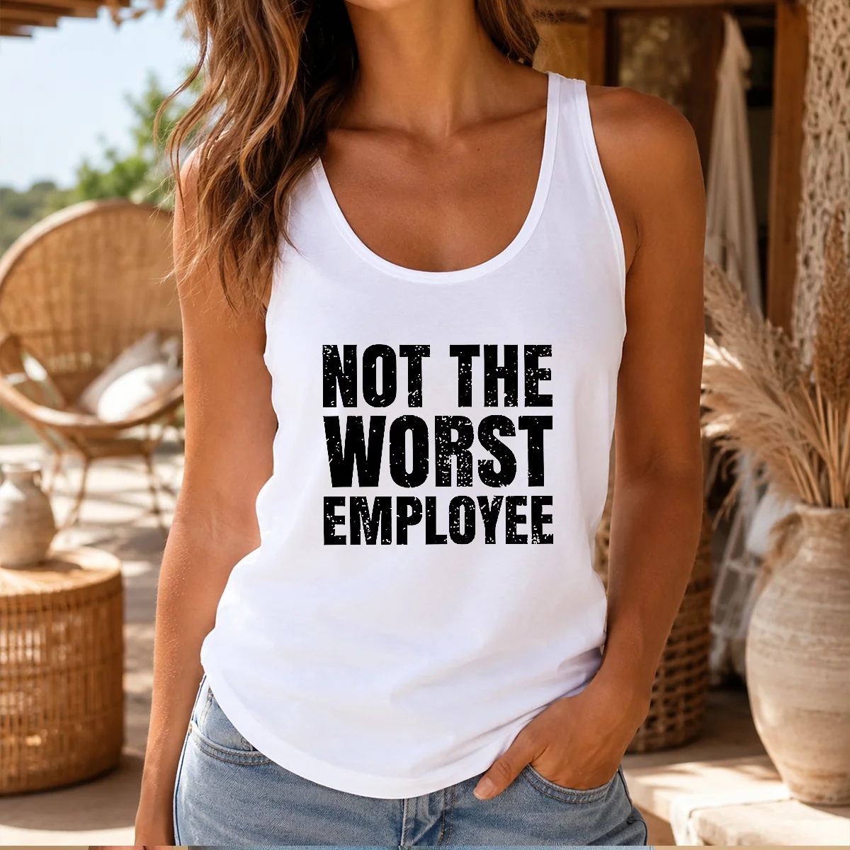 Pretty Not The Worst Employee Geek Shirt - Image 3