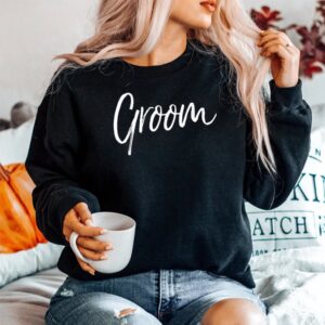 Alternative view of Matching Getting Ready Bride And Groom Wedding Shirt