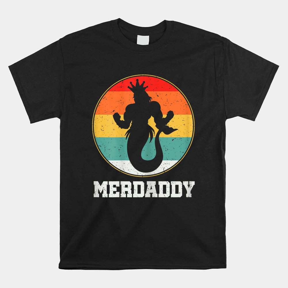 Merdaddy Security Merman Mermaid Daddy Fish Shirt - Image 4