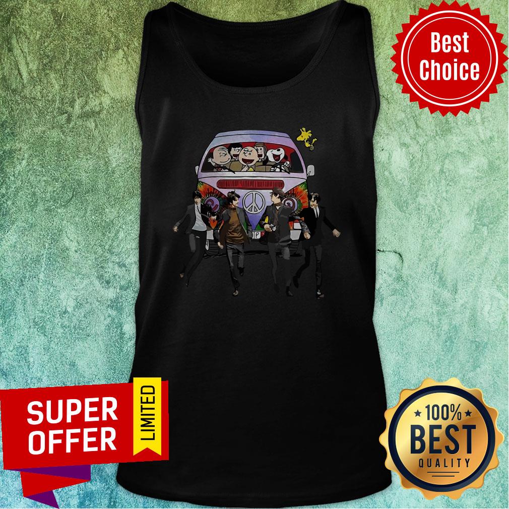 Awesome Hippie The The Peanuts And The Beatle Shirt - Image 3