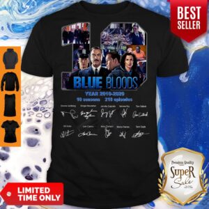19 Blue Bloods Years 2010 2020 10 Seasons 218 Episodes Signature Shirt