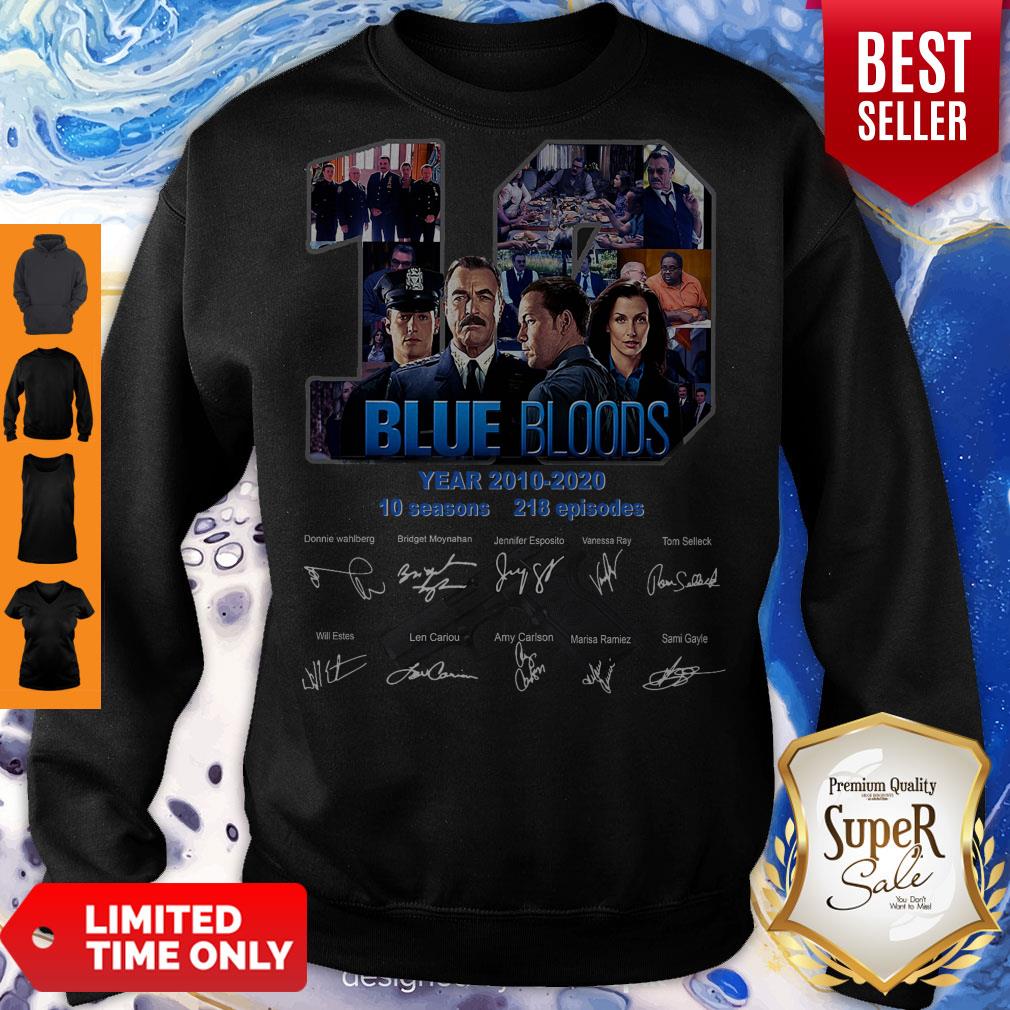 19 Blue Bloods Years 2010 2020 10 Seasons 218 Episodes Signature Shirt - Image 4
