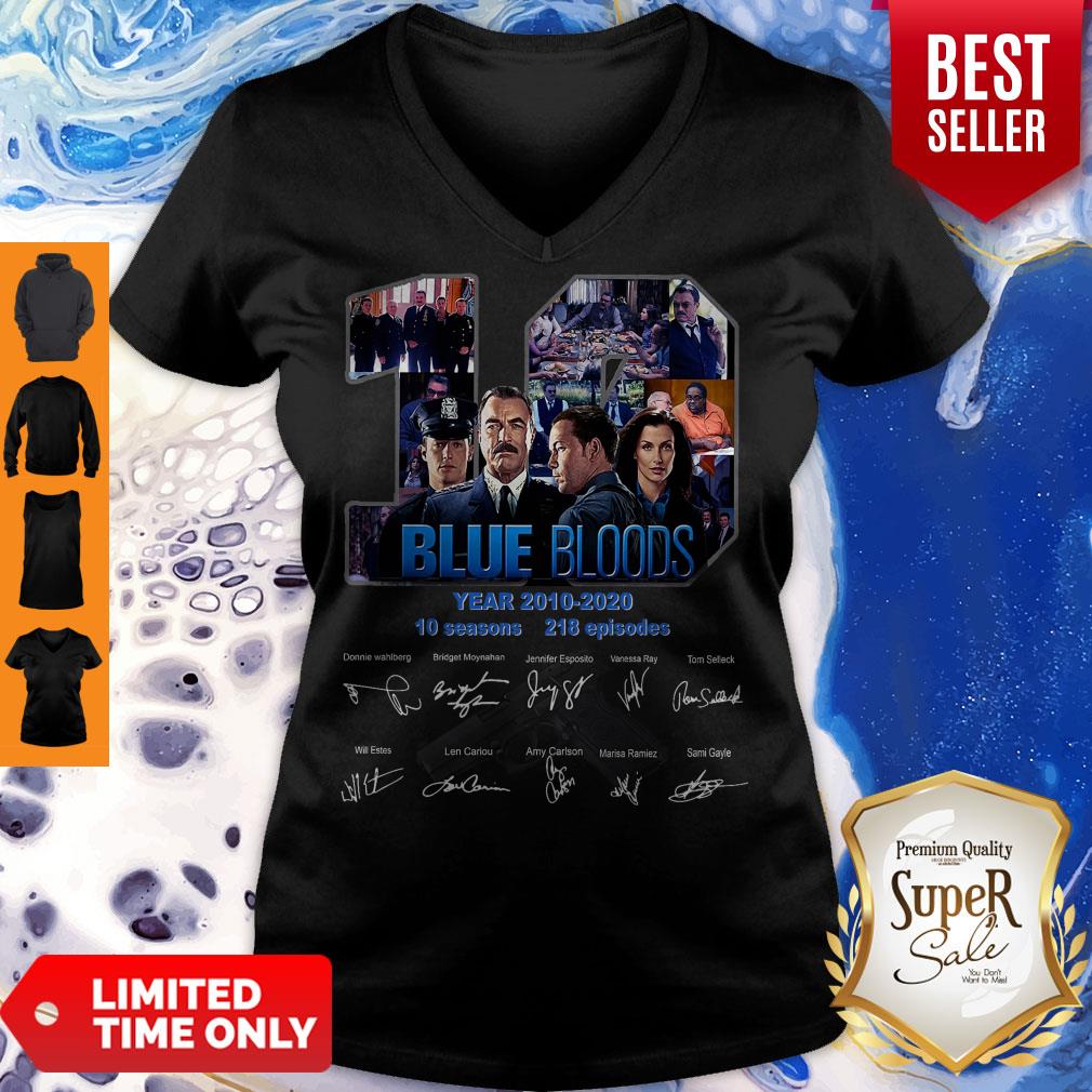 19 Blue Bloods Years 2010 2020 10 Seasons 218 Episodes Signature Shirt - Image 2