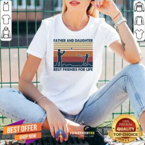 Alternative view of Good Softball Father And Daughter Best Friends For Life Vintage Shirt