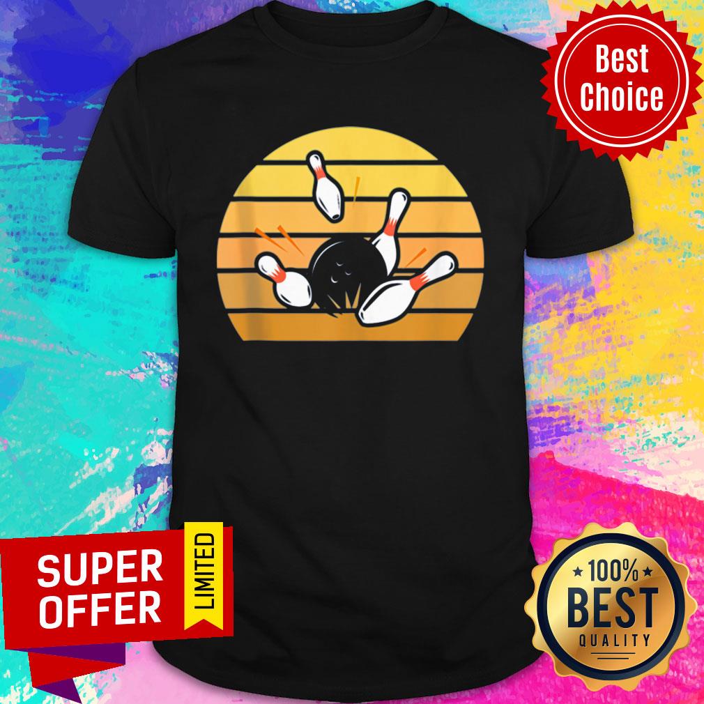 Top Retro Bowling Sunset Shirt