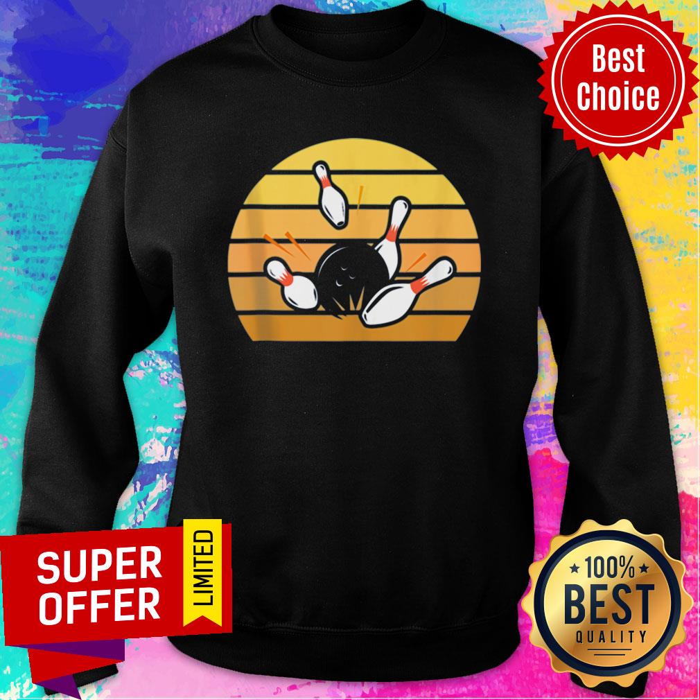 Top Retro Bowling Sunset Shirt - Image 4