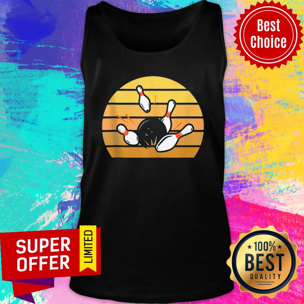 Top Retro Bowling Sunset Shirt - Image 3