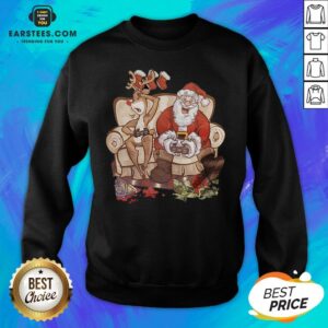 Alternative view of Awesome Christmas Santa Claus And Reindeer Gamer Controller Xmas Shirt