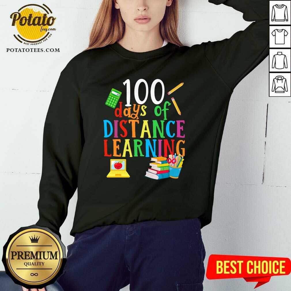 Premium 100 Days Of Distance Learning Shirt - Image 4