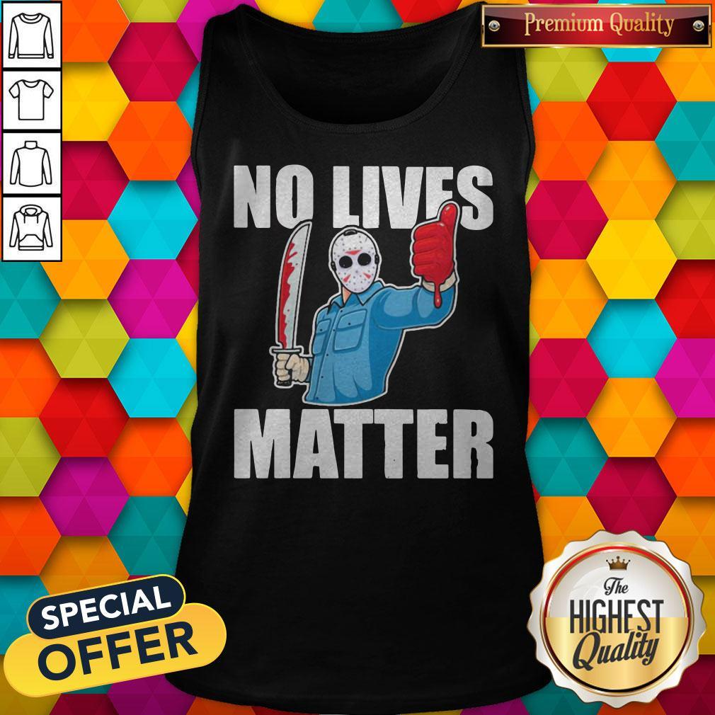Jason Voorhees No Lives Matter Blood Shirt - Image 4