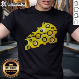 Nice Swiss Cheese Hole Yellow Food Slice Dairy Snack Symbol Pattern Culinary Art Shirt